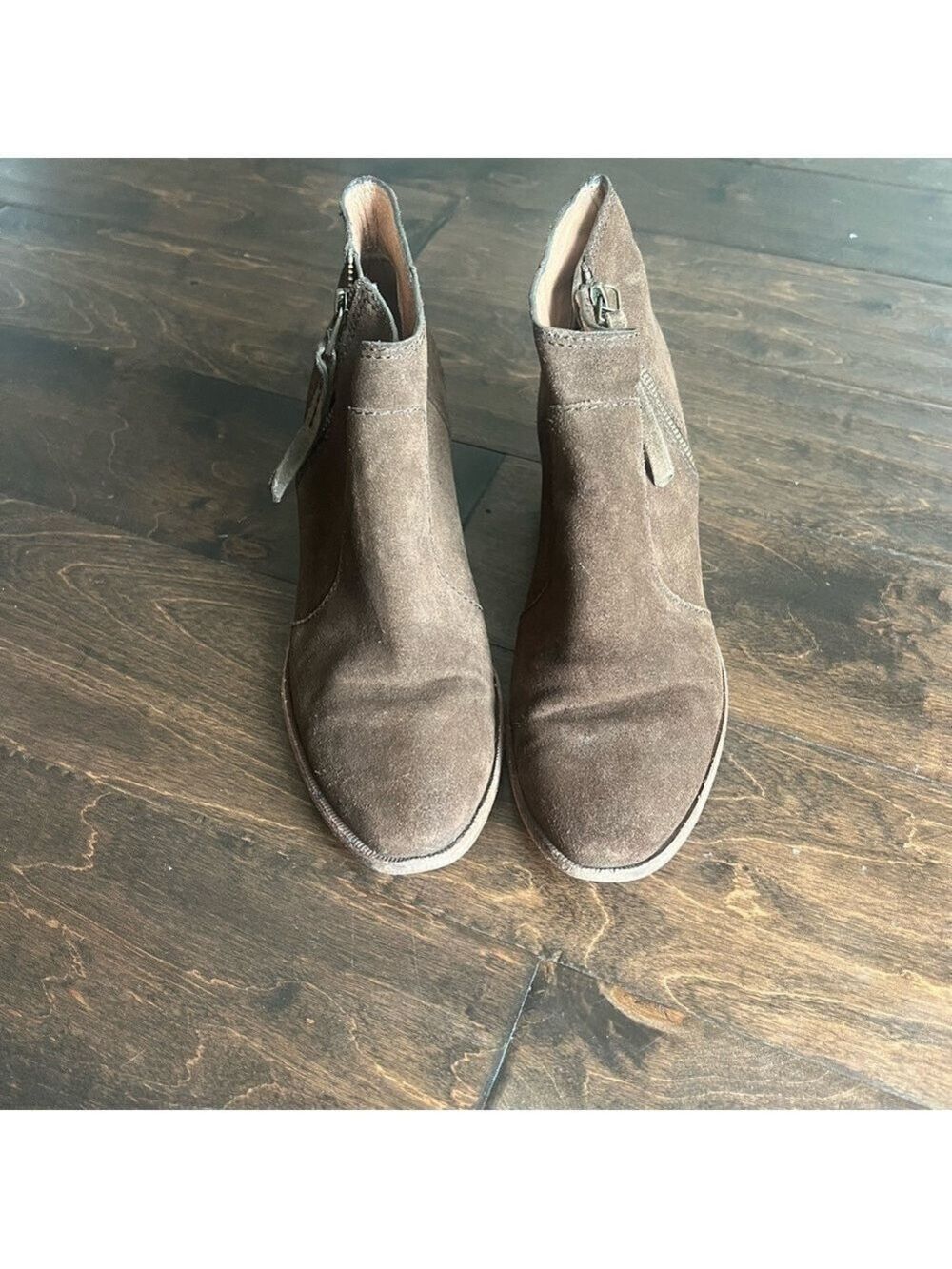 Madewell Brown Suede Ankle Booties